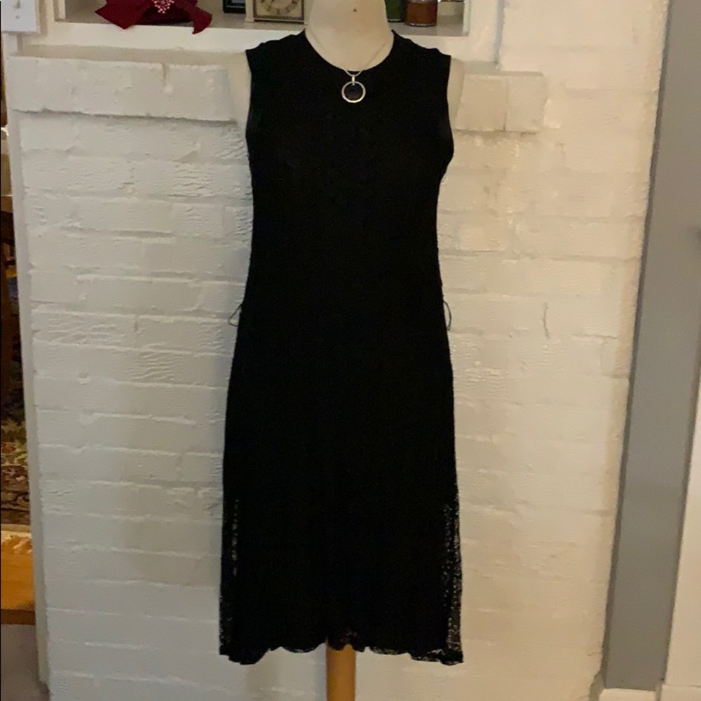 Black lace shift dress - great for resort evenings
